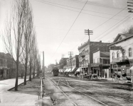 Circa  Central Avenue Hot Springs Arkansas Note the flowing tap in the foreground